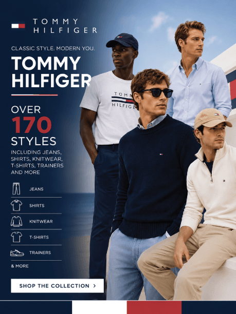 Tommy Hilfiger spring 26 slider