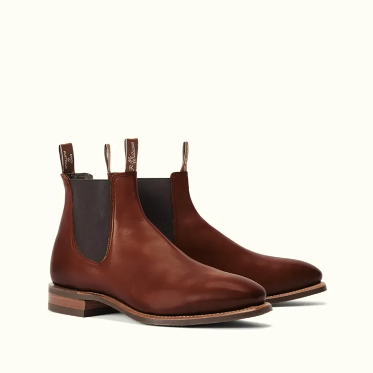 R.M.Williams Burnished Caftsman Boot Dark Tan