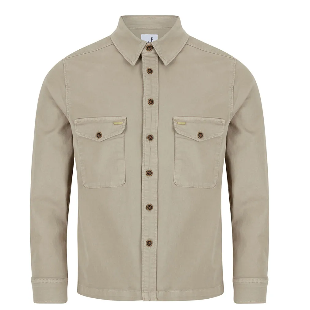 6th Sense Overshirt Dark Khaki
