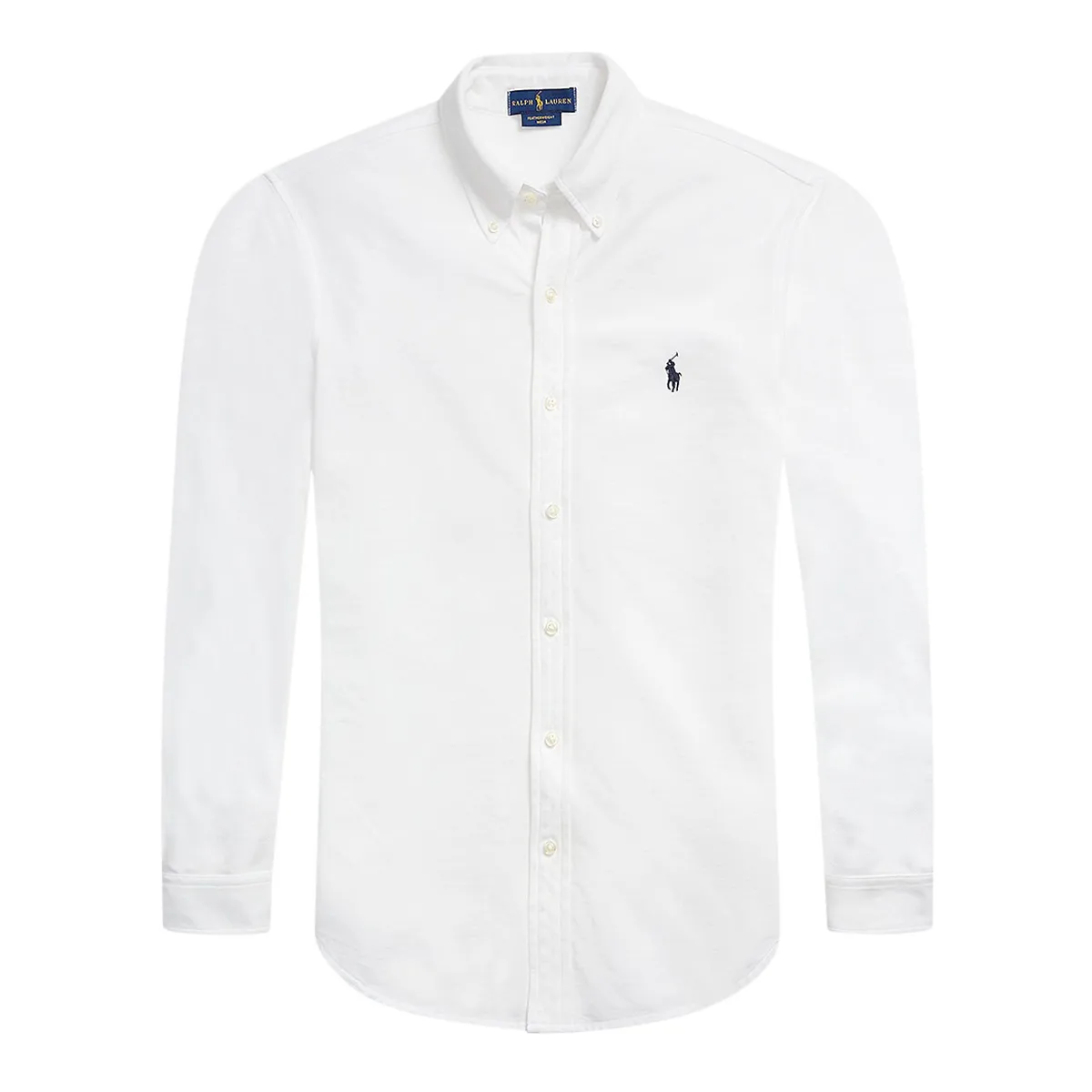 Ralph Lauren LS Mesh Knit Shirt White