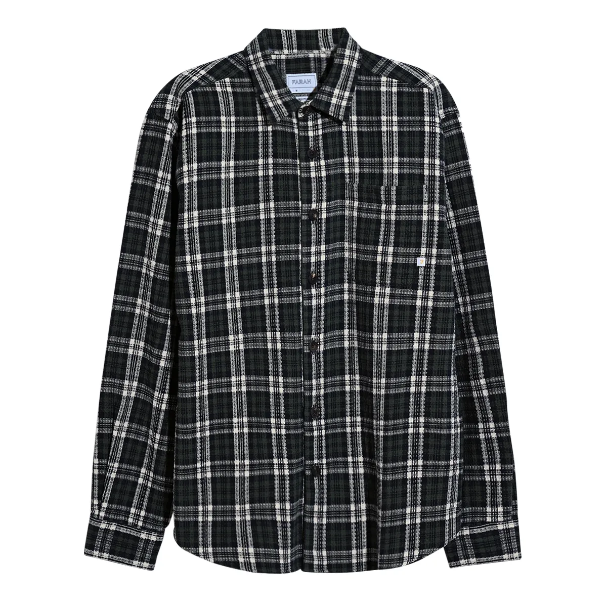 Farah Hardaker Check Overshirt Rosemary
