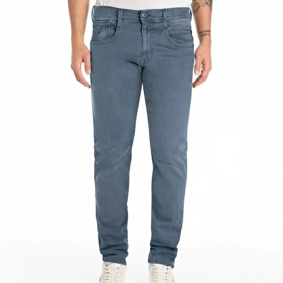 Replay Anbass Slim Hyperflex Jeans Blue