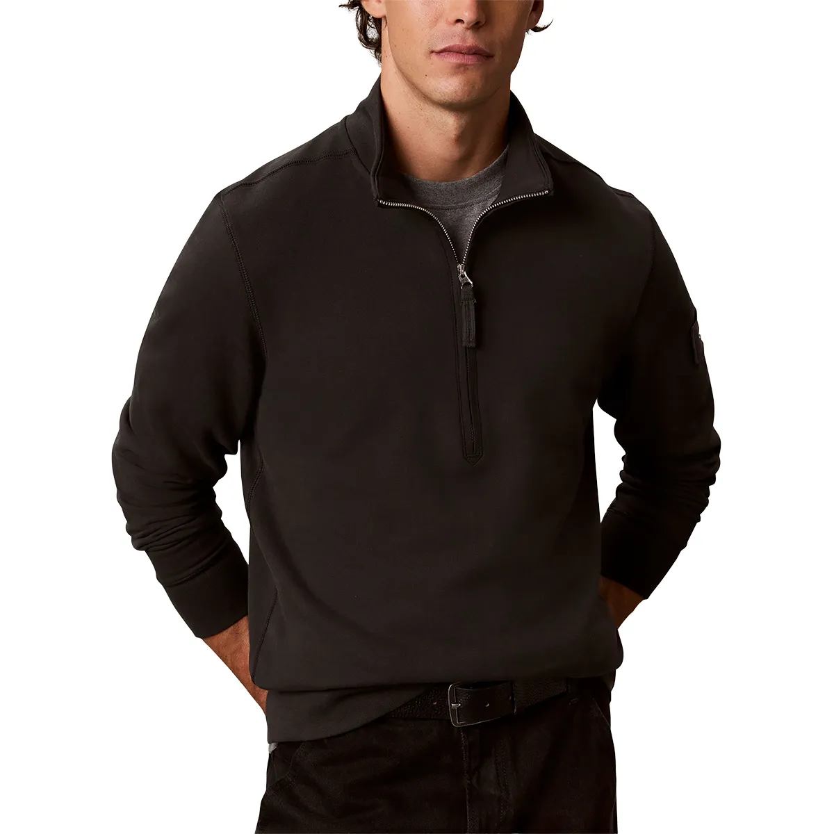 Calvin Klein Jeans Full Zip Sweat Pirate Black