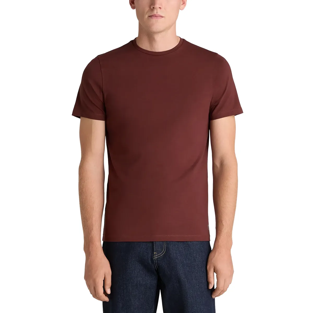 Remus Uomo Plain T-Shirt Dark Red - AW26