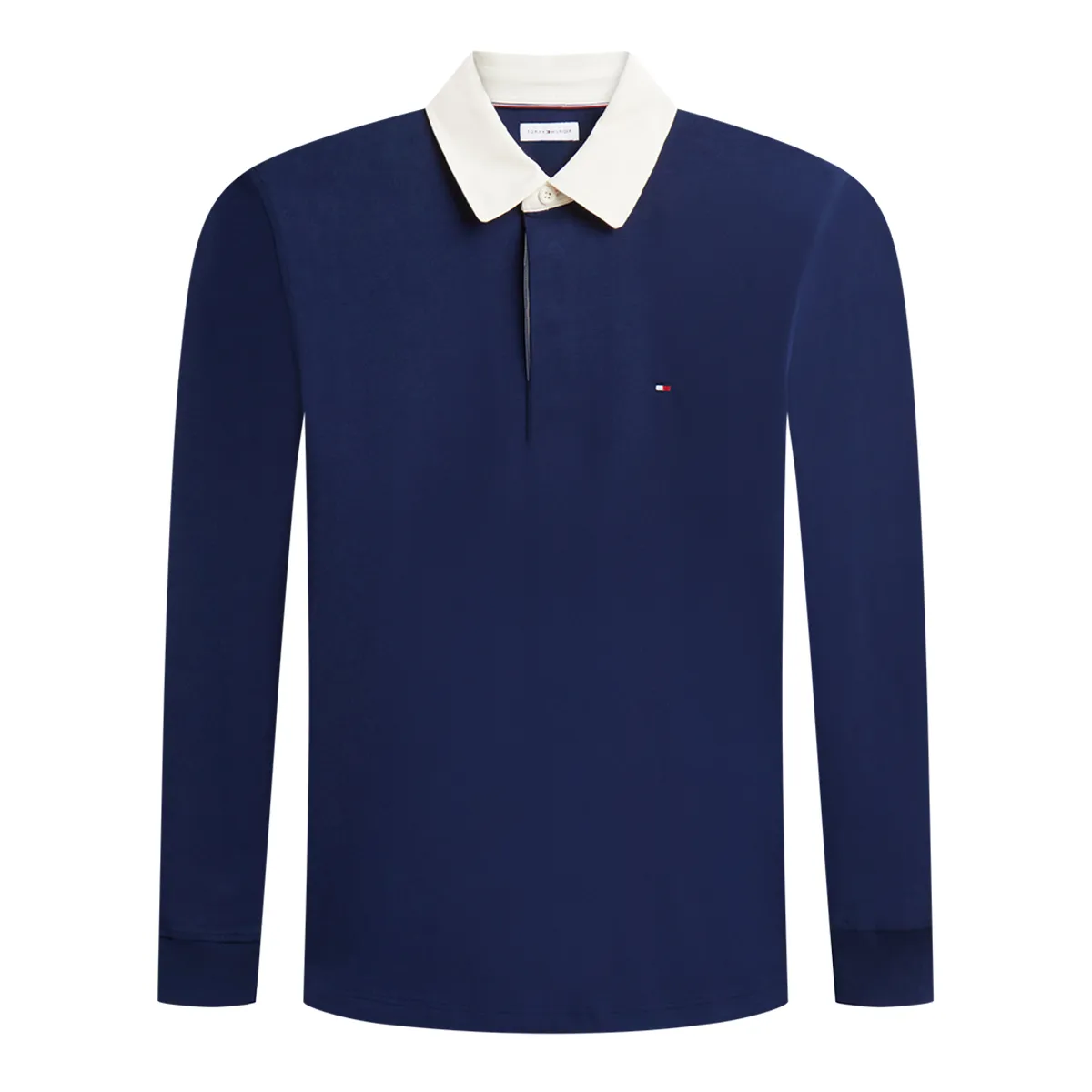 Tommy Hilfiger Ess Solid Rugby Polo Shirt Carbon Navy
