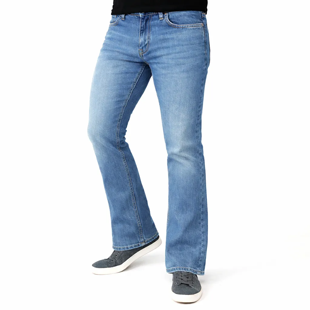 Ted Smith Bootcut Jean In Light Wash