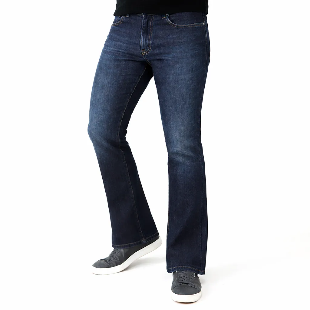 Ted Smith Bootcut Jean In Medium Wash