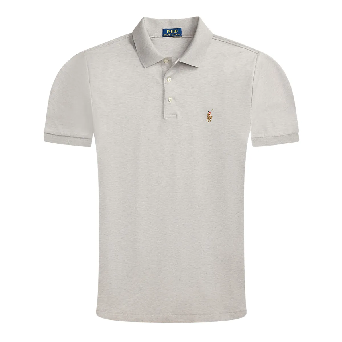 Ralph Lauren SS Pima Cotton Polo Shirt Grey - 503