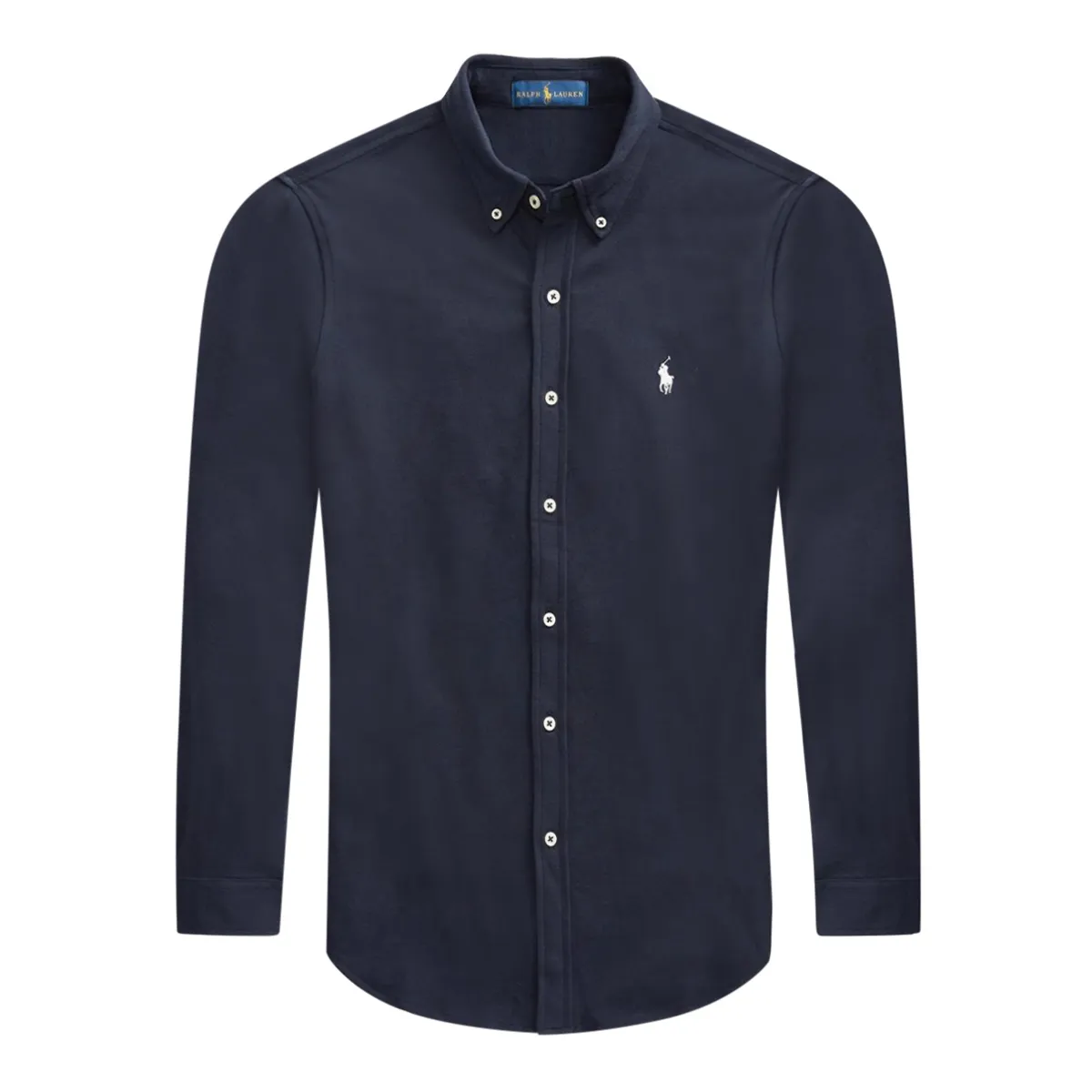 Ralph Lauren LS Knit Shirt Aviatar Navy