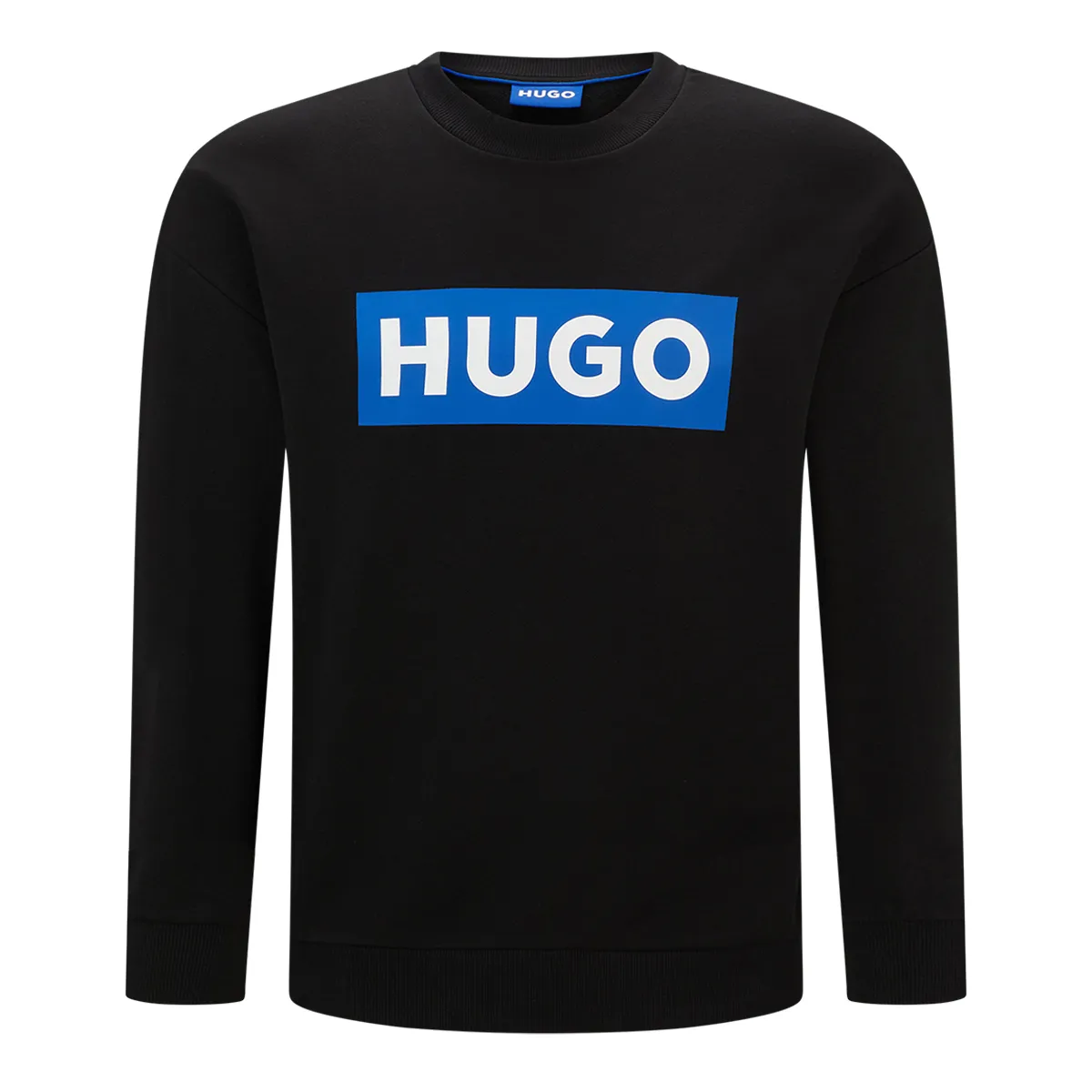 Hugo Blue Niero Crew Neck Sweatshirt In Black 001