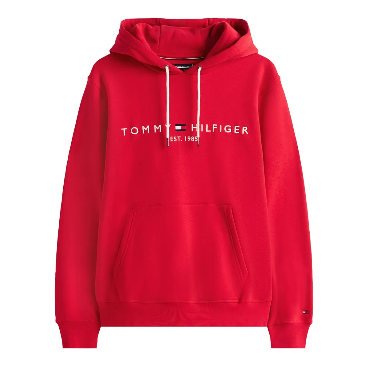 Tommy Hilfiger Logo Hoodie Medium Red
