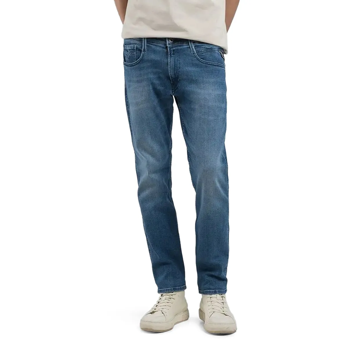 Replay Anbass Slim Power Stretch Jean Light Blue