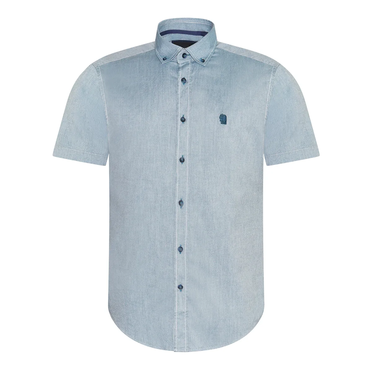 Remus Uomo SS Tapered Paker Shirt Teal