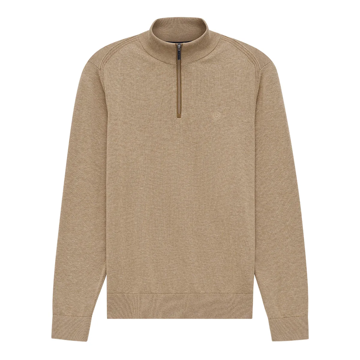 Bugatti Knit Half Zip Beige
