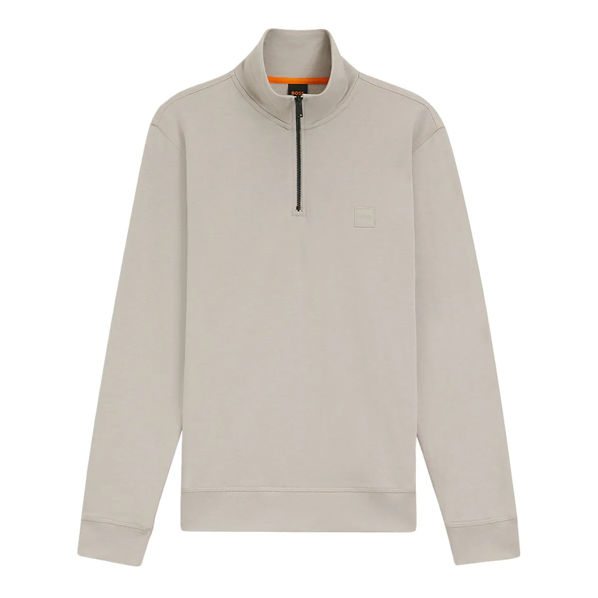 Boss Zetrust Half Zip Sweatshirt Open Grey - 070