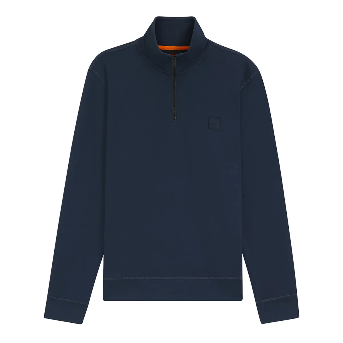 Boss Zetrust Half Zip Sweatshirt Open Navy Blue - 464
