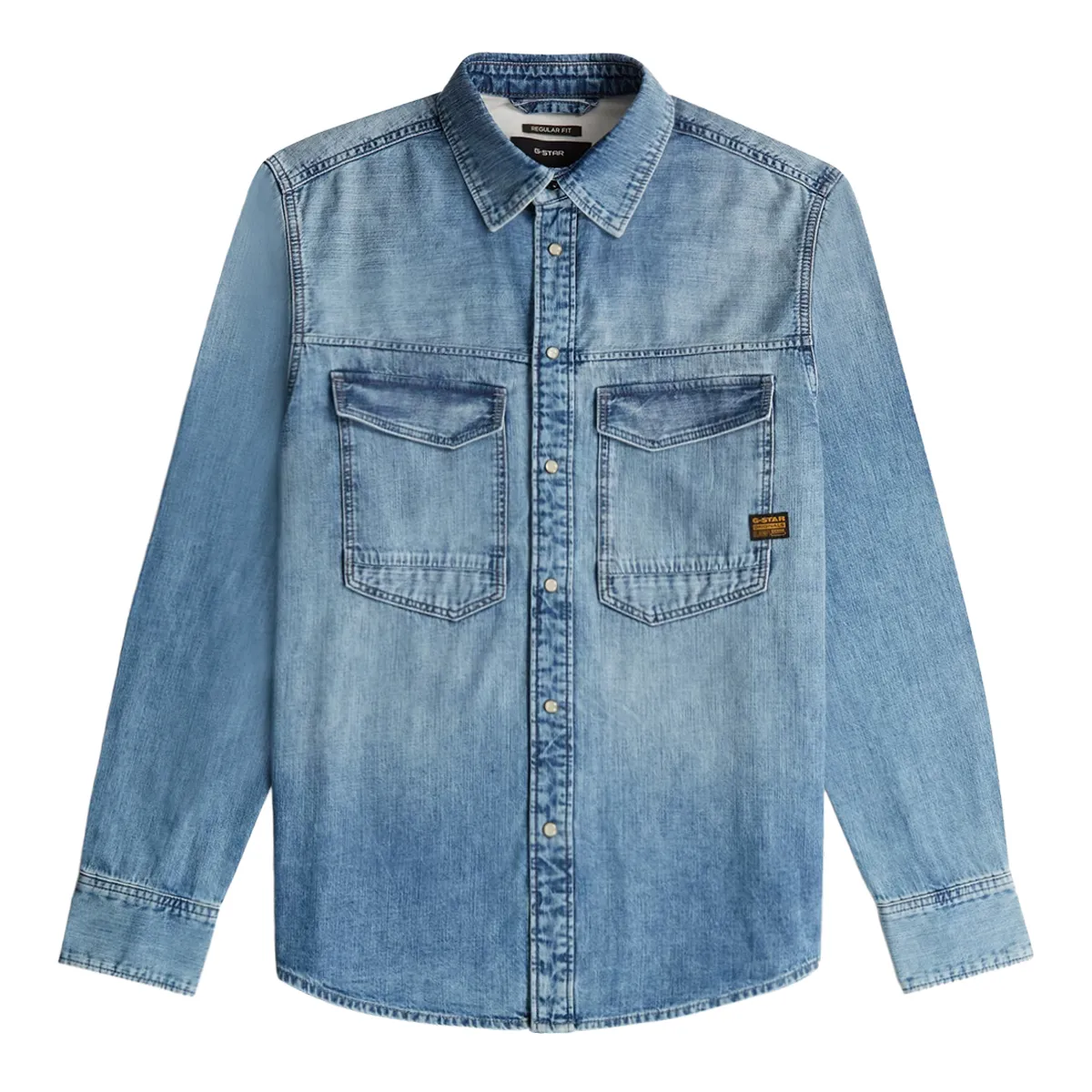 G-Star LS Reg Dakota Shirt Faded Blue Ky