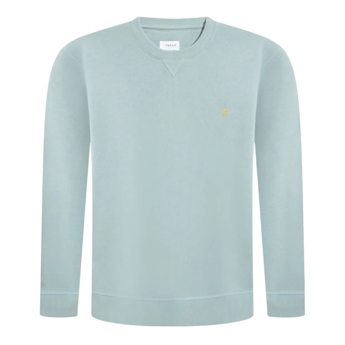 Farah Tim New Crew Sweat Green Mist Marl