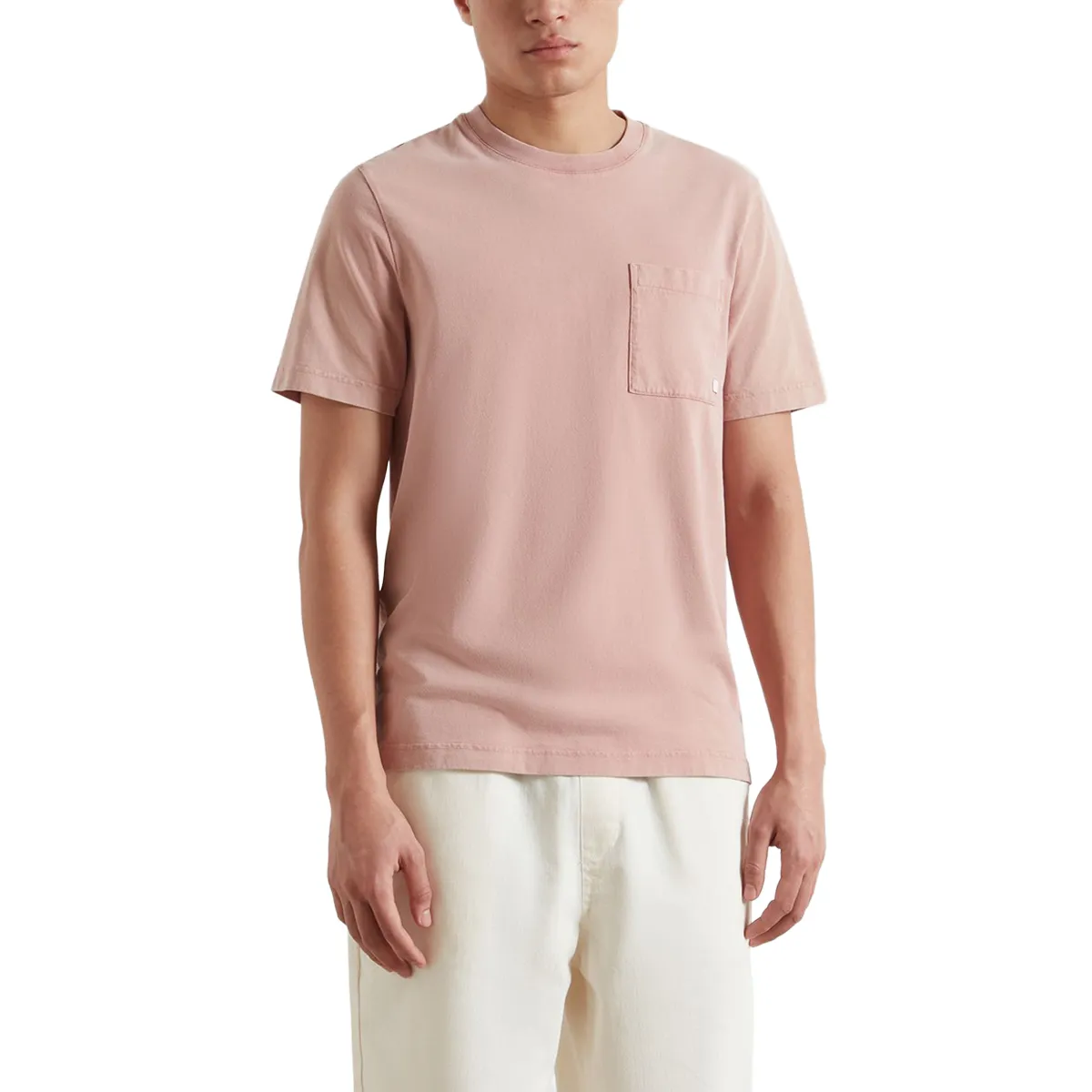 Farah Stacy GMT Dye Pocket T-Shirt Dusty Red