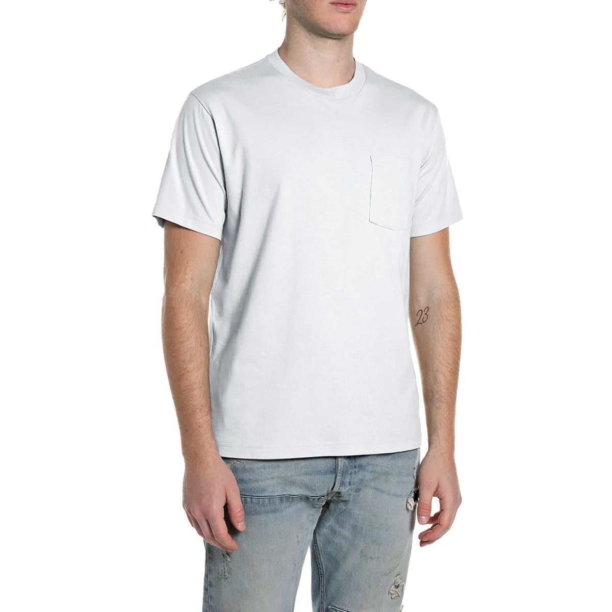Replay SS Pocket T-Shirt White