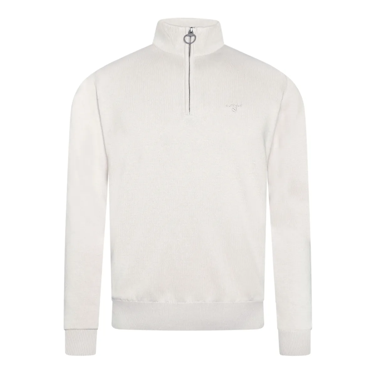 Barbour Cotton Half Zip Knit Mist